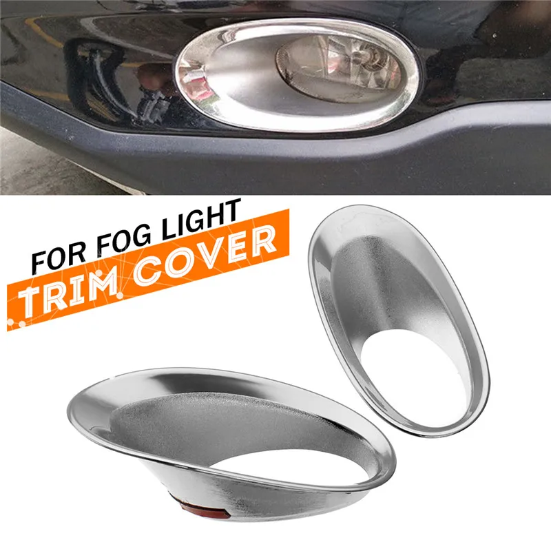 2Pcs Front Fog Light Cover Trims For Honda CRV 2010 2011 ABS Focus Headlights Foggers Car Accessories