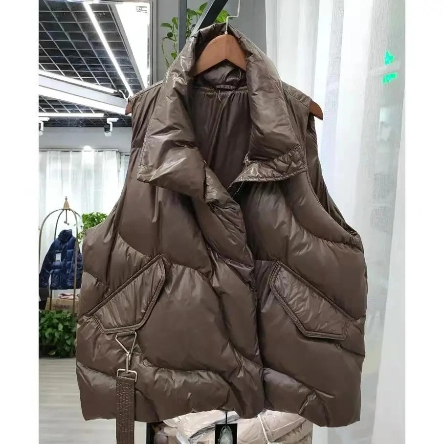 New Fashion Woven Pattern Warm Down Vest main image 1