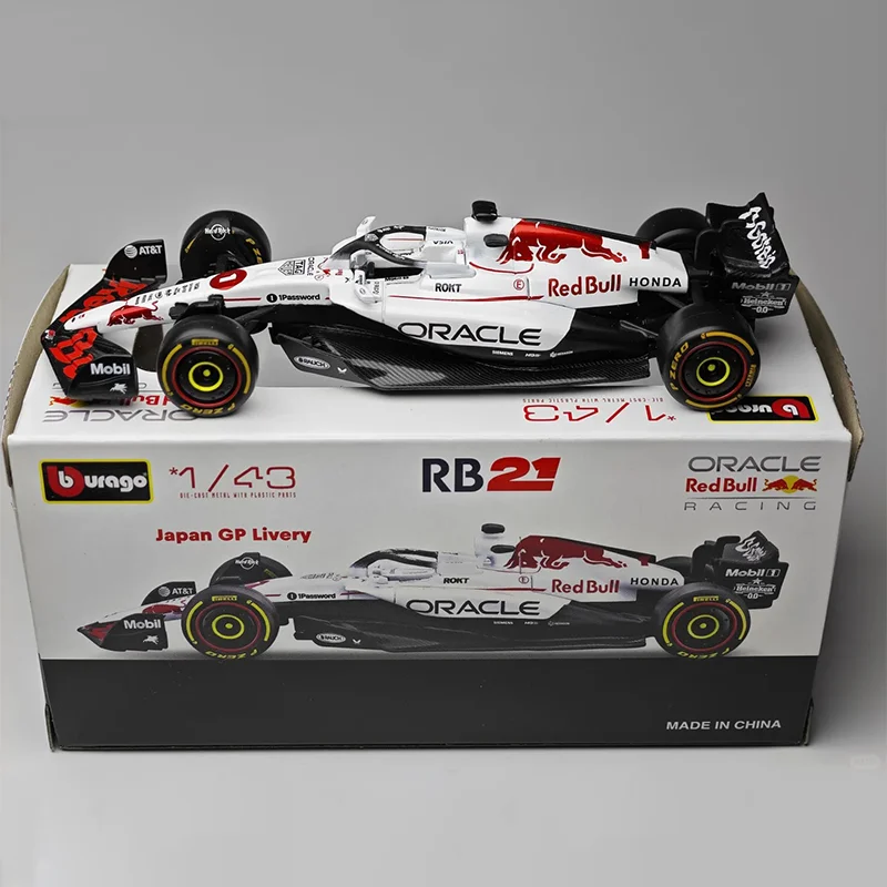 신규 입고 Bburago 1:43 2025 F1 일본 레드불 RB21 합금 미니어처 모델 페라리 SF25  44 Rb21 베르스타펜 Mcl39 W16 ? 자동차 장난감