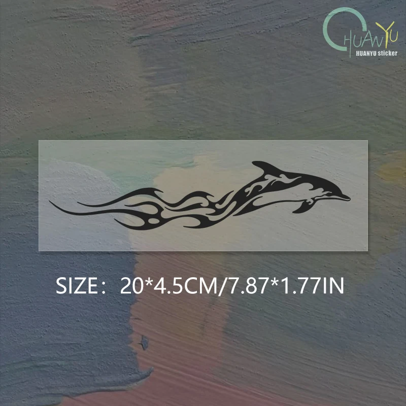 Dolphin Vinyl Decal Sticker - 5" Waterproof Laptop, Car & Luggage Decoration