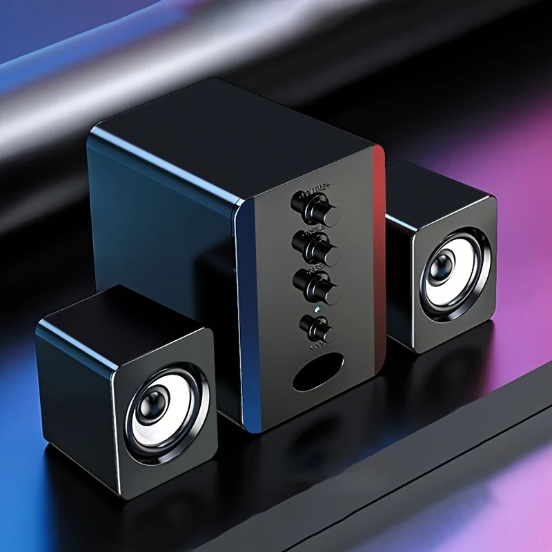 범용 휴대용 미니 유선 스피커, USB 2.1 CT콤비네이션 스피커, 베이스 음악 플레이어, 서브우퍼, 휴대폰 노트북 PC 스테레오