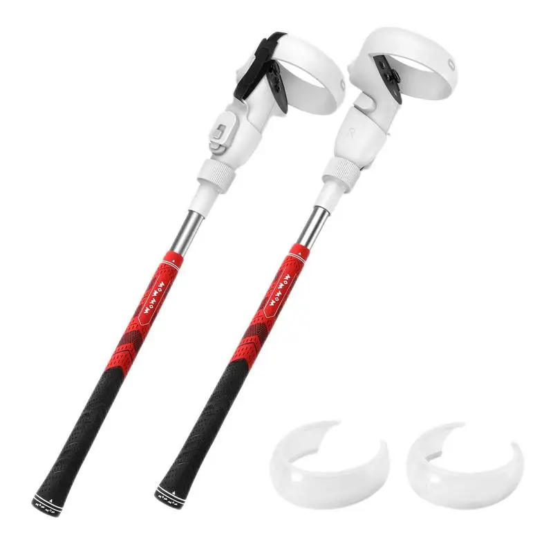 

VR Golf Club Extension For Oculu Quests 2 VR Golf Club Adapter Handle Accessories With 2 Controller Cover VR Accessories