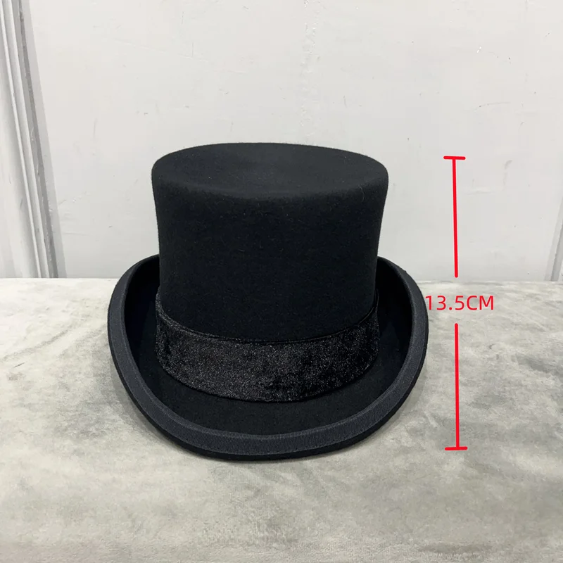British wind in Europe and the gentleman cap stage performance top hat retro fashion and personality President hat cap 6 British wind in Europe and the gentleman cap stage performance top hat retro fashion and personality President hat cap 6