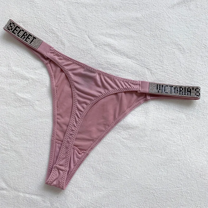 Sexy Pink Brand Lingerie Female Intimate Underwear Rise Women Panties Bra...