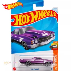 2024F Original Hot Wheels Car 71 EL Camino Toys for Boys 1/64 Diecast Hot Trucks Alloy Vehicle Metal Model Juguete Birthday Gift