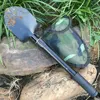 Outdoor 40CM Multifunctional Folding Portable Vehicle Mounted Soldier Camping Fishing Engineering Shovel 3