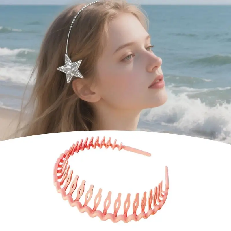 Wavy Headband Sports Female Non-slip Wave Hairband Bangs Holder Hair Accessories Skinny Hairpin Accessories Fashion Head Bands