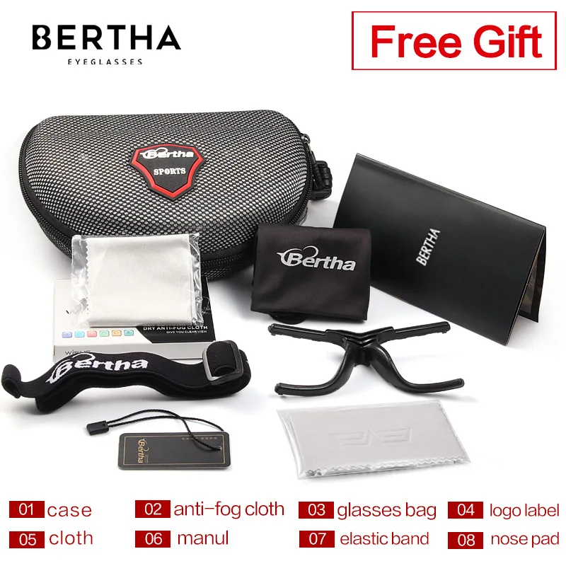 BERTHA Prescription Glasses Sport Glasses Frame For Basketball Football Cycling Explosion-proof Lens Anti-fog Glasses SYD006 5 BERTHA Prescription Glasses Sport Glasses Frame For Basketball Football Cycling Explosion-proof Lens Anti-fog Glasses SYD006 5