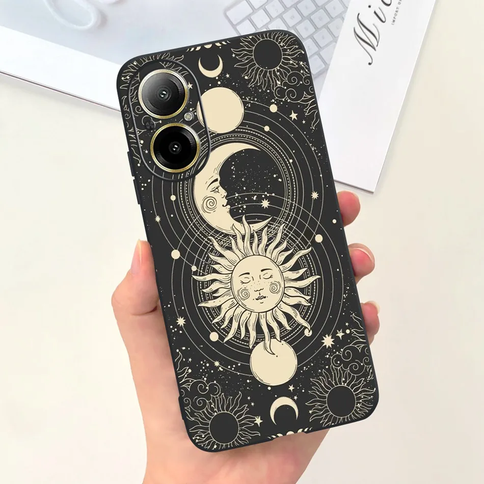 Fashion Moon Pattern Soft Silicone Protective Back Cover