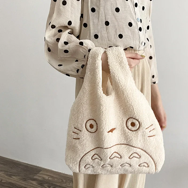 

Canvas Tote Bags for Women 2024 Corduroy Large Ladies Cotton Cloth Handbag Cartoon Print Female Shoppers Fashion Fabric Purse