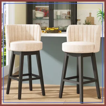 Plush Swivel Bar Stools 1