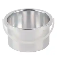 4.13in Wax Heat Machine Replacement Pot Aluminium Alloy Heating Quickly Evenly Replacement Wax Warmer Inner Pot Silver 1