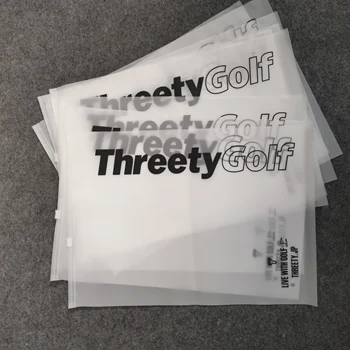 Sacchetto personalizzato in plastica per abbigliamento, imballaggio nero personalizzato di alta qualità, sacchetto con fibbia laterale di sicurezza in PVC PE