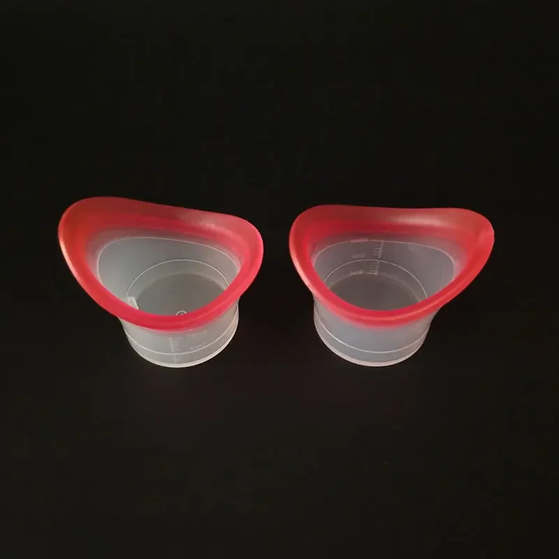 2pcs Eyewash Cup Silicone Resuable Soft Eye Bath Cup Eye Wash Cup for Elderly Women Men Children 2