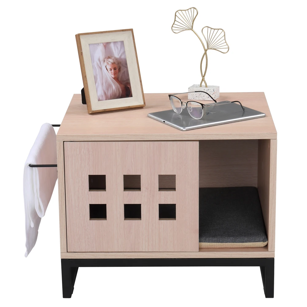 

Ящик для кошачьего туалета, многофункциональный декоративный кошачий домик, боковой столик, мебель для конфиденциальности, скрытая уборная