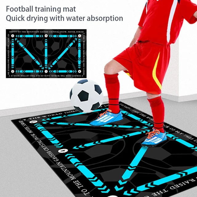 Football Footwork Training Anti-Slip Mat Non Slip Foldable Kids Adults Dribble Training Mat For Indoor House 2