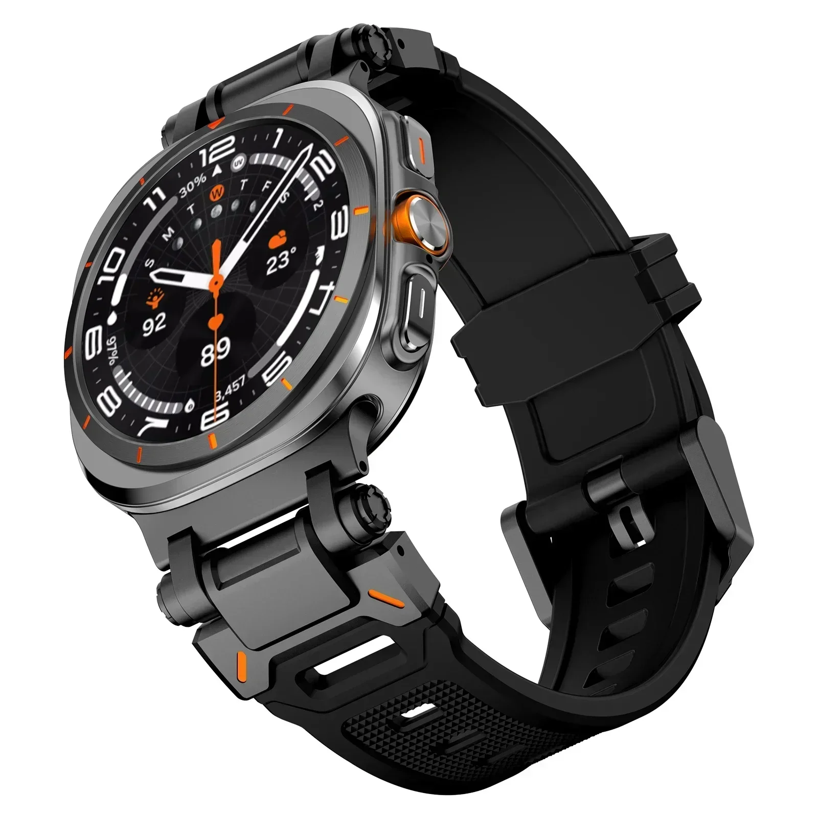 Premium Sports TPU Rubber Strap - Soft Silicone Band with Seamless Design