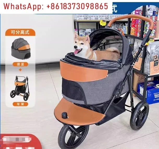 Dog Stroller for Medium Small Dogs, 3in1 Pet Stroller Dog Cat Jogger  Stroller 3 Wheels with Detachable Dog Carriage - AliExpress 1420