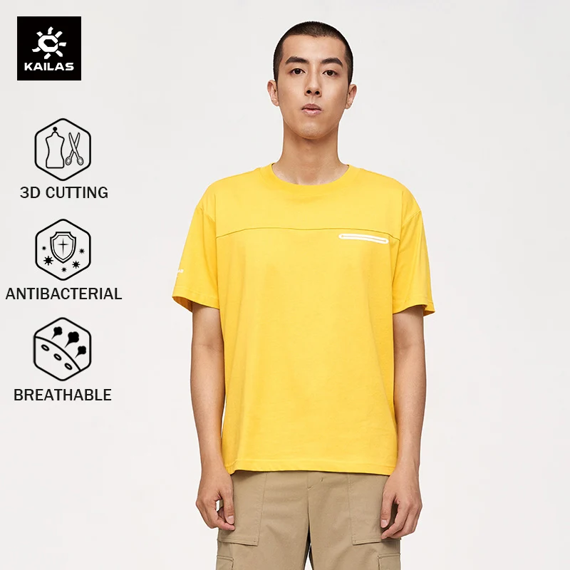 KAILAS Outdoor Sports Short Sleeve Hiking T-shirt Men Summer Mountaineering O-Neck Top Functional Tee Climbing Clothes KG2117501