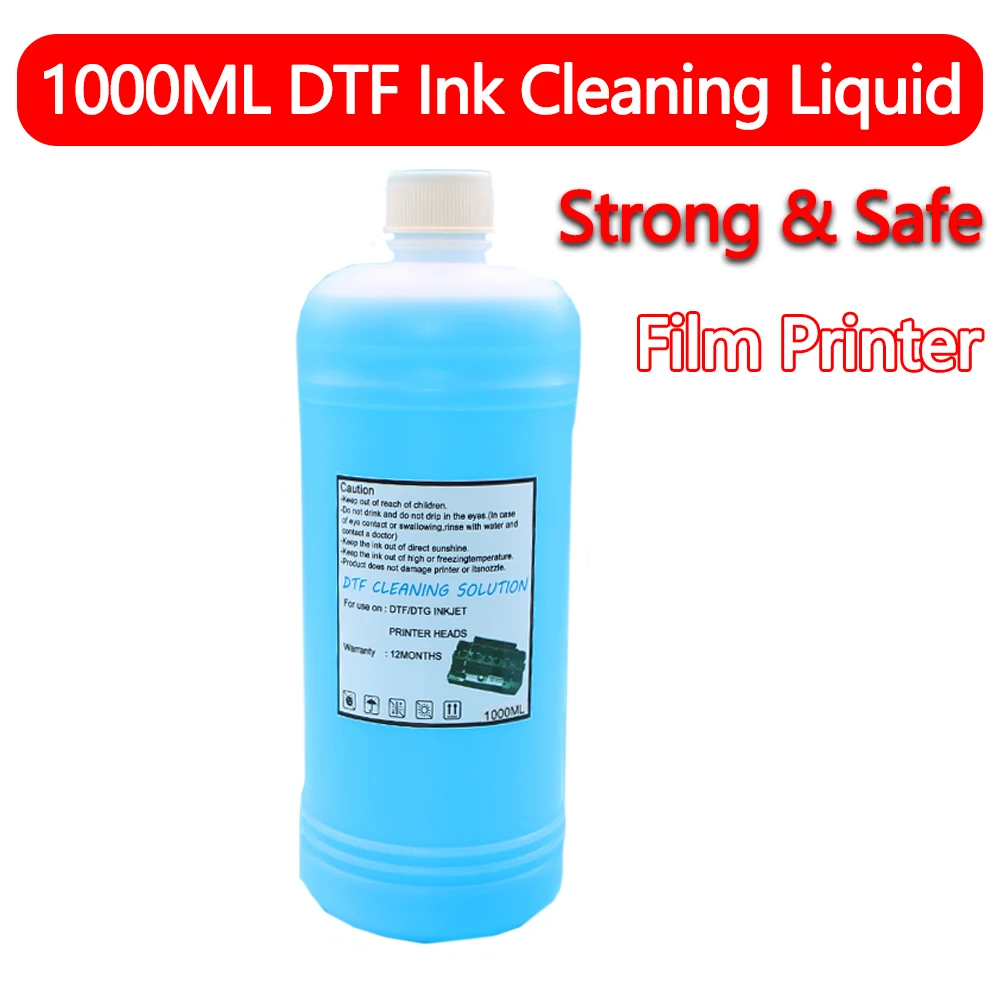 

DTF Ink Printhead Cleaning Liquid Clogged Print Head Clean Solution For Direct To Film Printer Repair Cleaner