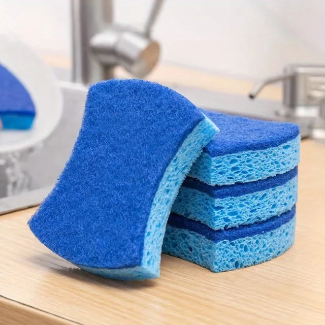 4PCS Nano Sponge - Scrub for Pots/Dishes, Super Absorbent Cleaning Sponge W/Non-Scratch & Fast Drying Kitchen Items 2