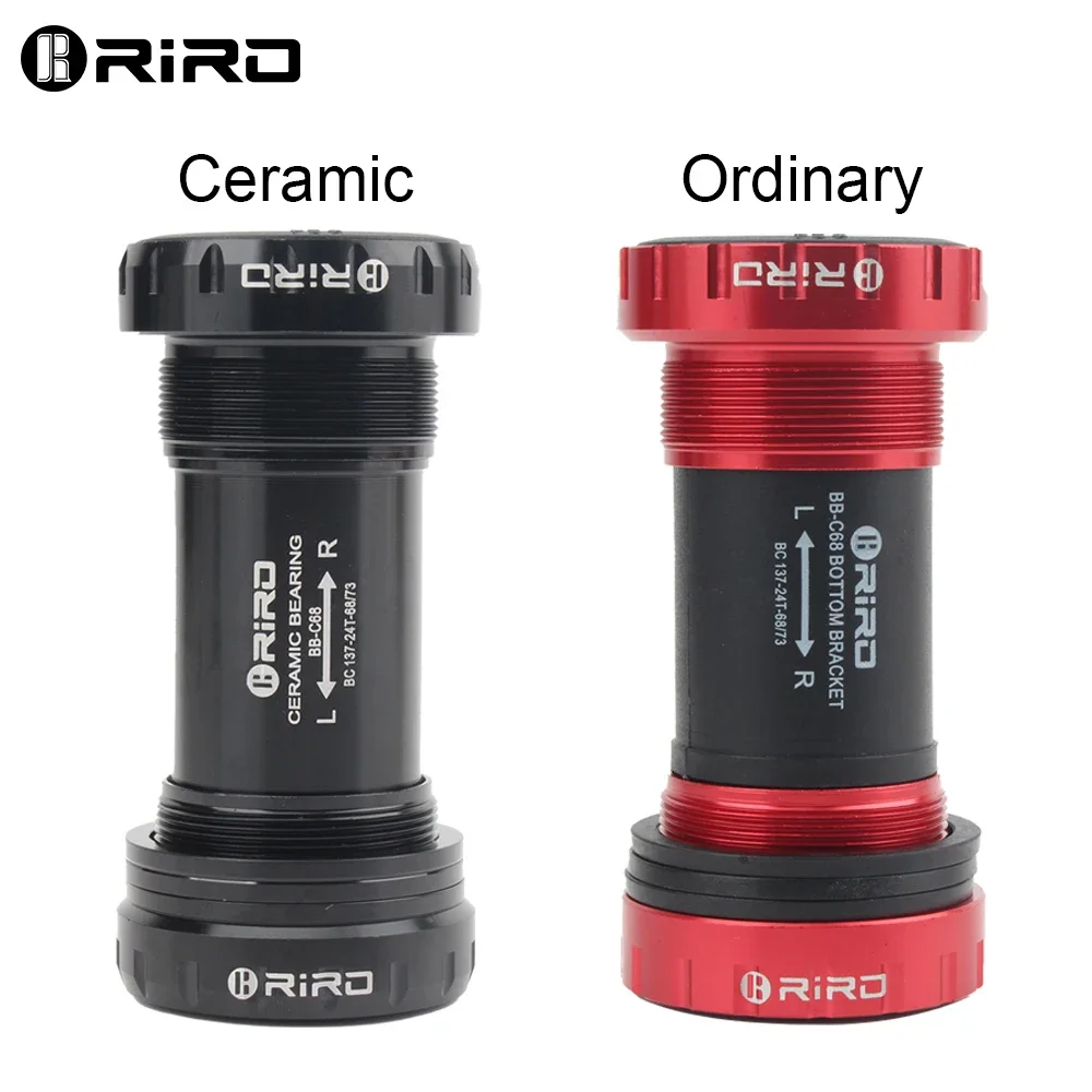 Bsa 68 세라믹 바텀 브래킷 24mm 나사산 중앙 이동식 바텀 브래킷 68mm 73mm MTB 로드 산악 자전거용