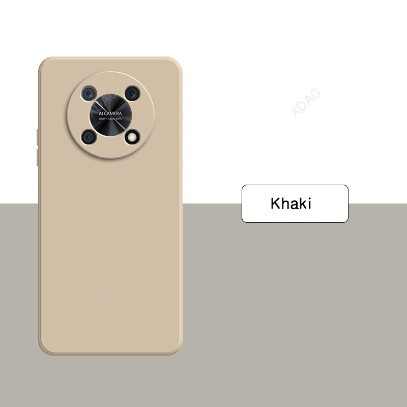 Premium Square Silicone Soft Phone Case with High-Quality Flocking