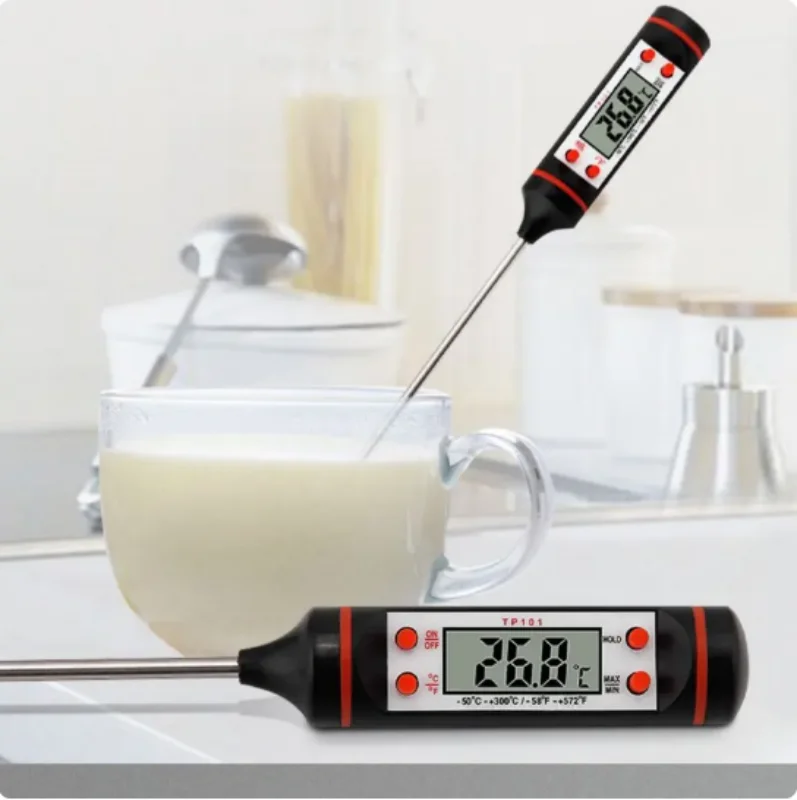 Digital Thermometer Kitchen Food Baking Electronic Probe Type Display Liquid Grill