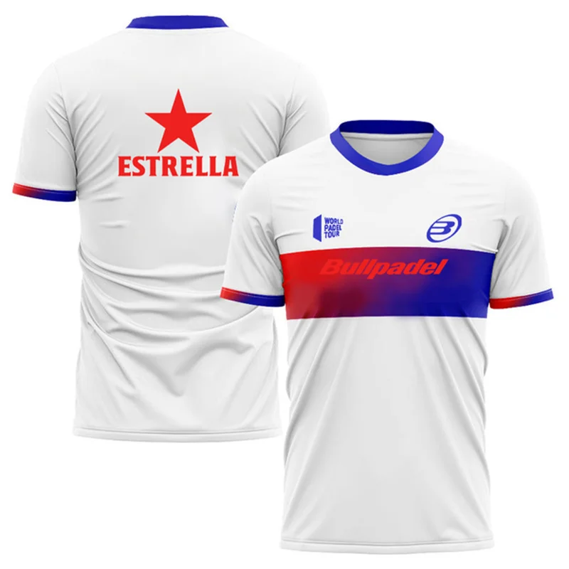 Fashion Gradient Harajuku Men's T Shirt Padel Tennis Sportswear Summer Outdoor Run Fitness Short Sleeve Fashion Oversized Tops 6