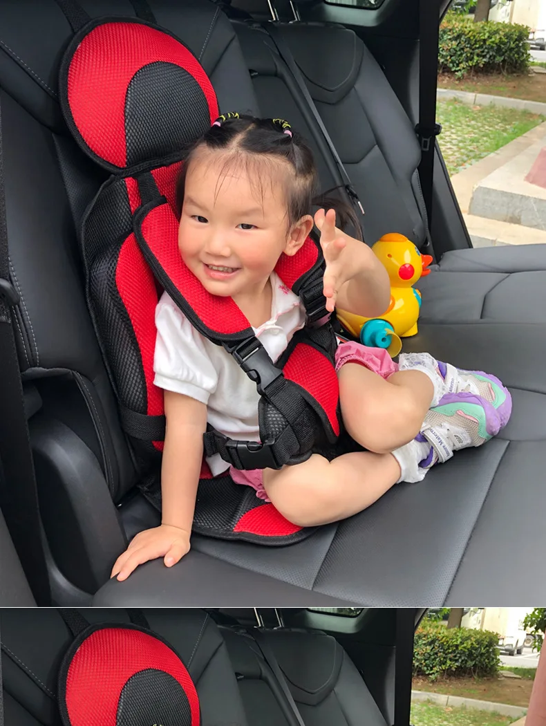 Child Safety Seat Mat for 6 Months To 12 Years Old Breathable Chairs Mats Baby Car Seat Cushion Adjustable Stroller Pad stroller seat cushion stroller accessories