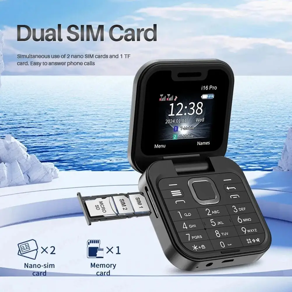 

Складной телефон с 4 SIM-картами, 2,4 дюйма, K8Y3