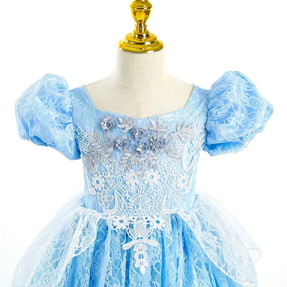 Frozen Dresses for Girls Halloween Costumes for Kid Cinderella Princess Children Gowns Disfraz Set Cosplay Outfits Party
