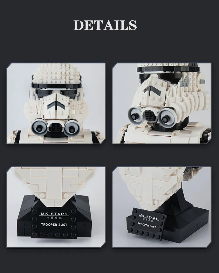 Boba Fett Darth Vader Stormtrooper Star Wars Building Blocks Portrait Model Bricks Bounty Hunter Assembly Kids Toys For Children 16 S5961e32cda4b467a9dc5c96f273a7a36z