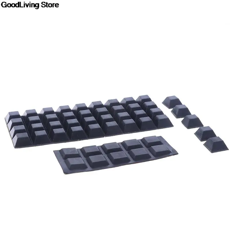 Furniture Foot Mats Furniture Foot Protector Furniture Leg Pads Furniture Foot Pads Furniture Leg Caps Rubber Furniture Feet Pads Furniture Feet 10/20/40PCS Square Rubber Feet Self-Adhesive Legs Bumper Door Buffer Stop Furniture Pads Stopper For Cupboard Drawer Cabinet