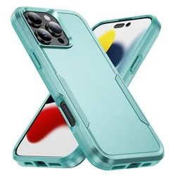 Durable Armor Shockproof Protective Phone Case - Heavy Duty Hard PC + TPU Back Cover for iPhone 7 or 8 (Green-Green)