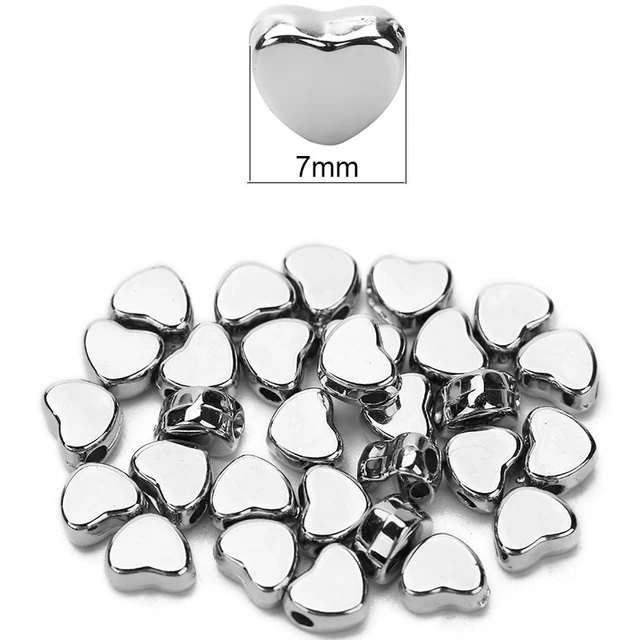 50Pcs/Lot 5mm CCB Hearts Spacer Loose Bead Charm Acrylic Beads for Bracelets  Necklaces Jewelry Making Findings Accessories - AliExpress