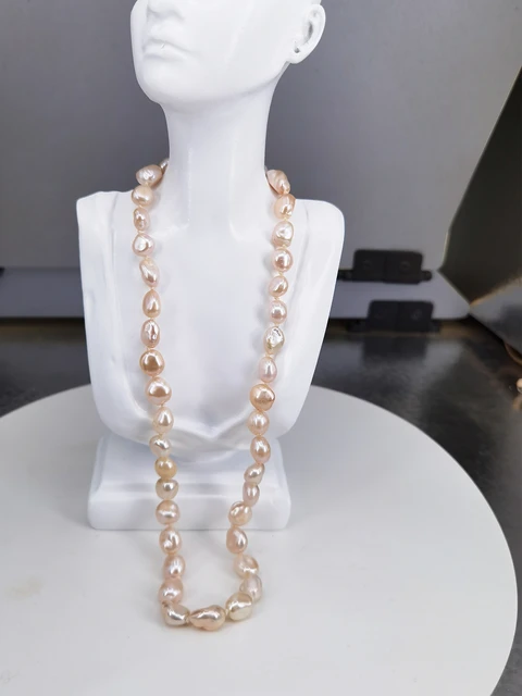 Natural Freshwater Pearls Necklace  Freshwater Pearl Chain Necklace -  120cm Women's - Aliexpress