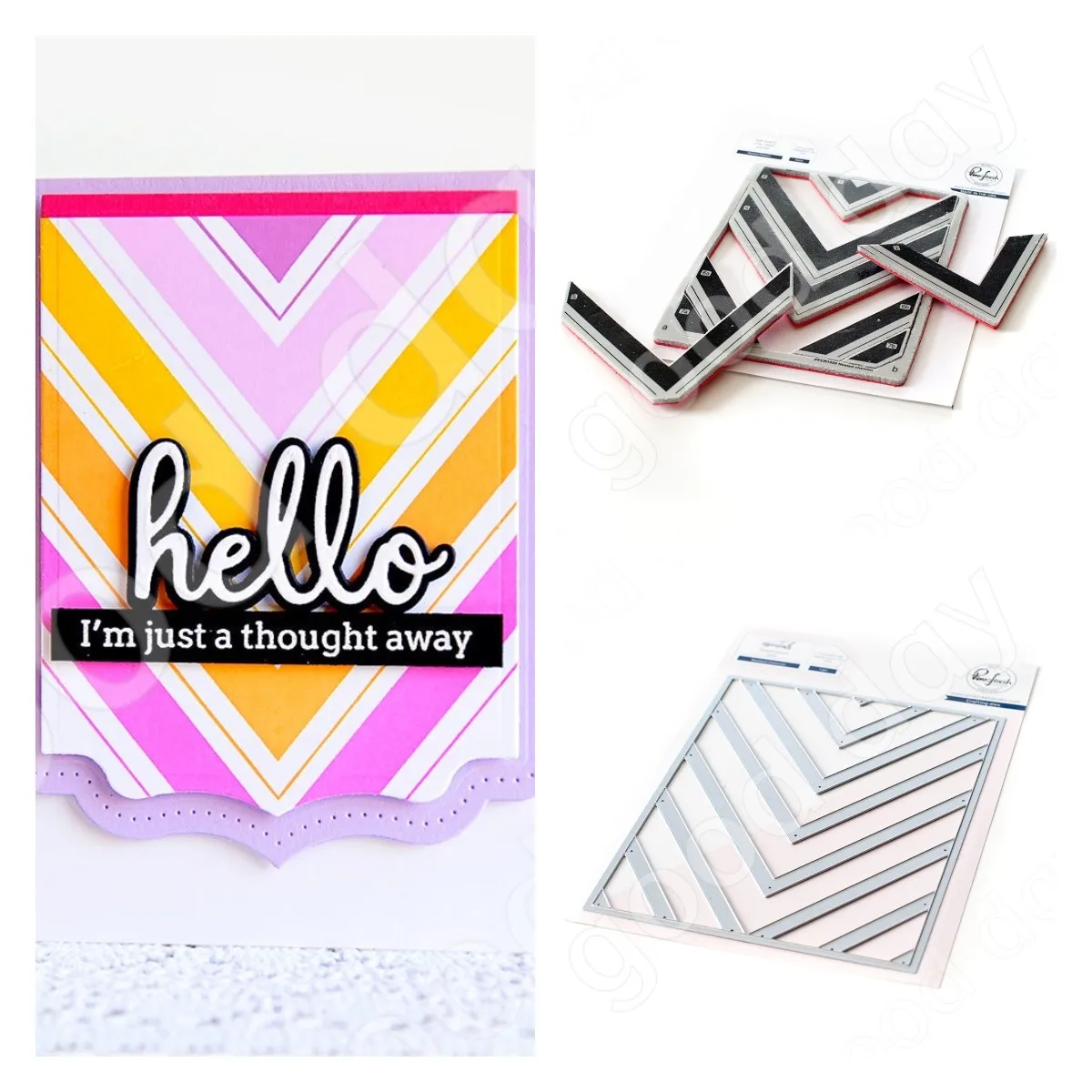 

2022 Arrival New Nested Chevron Metal Cutting Stamps and dies Scrapbook Used for Diary Decoration Template Diy Card Handmade