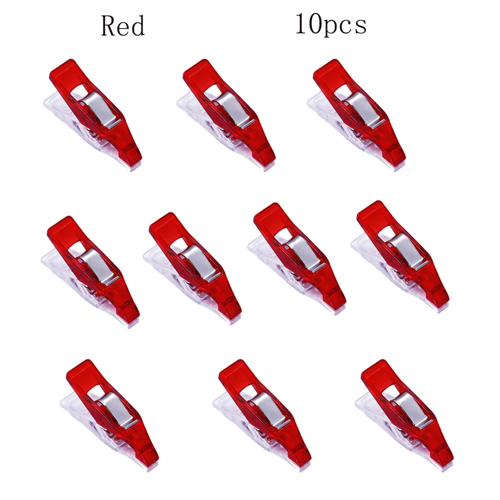10/30/50Pcs Multipurpose Sewing Clips Colorful Binding Clips Plastic Craft Quilting Clips Sewing Craft Clamps for Sewing Binding 