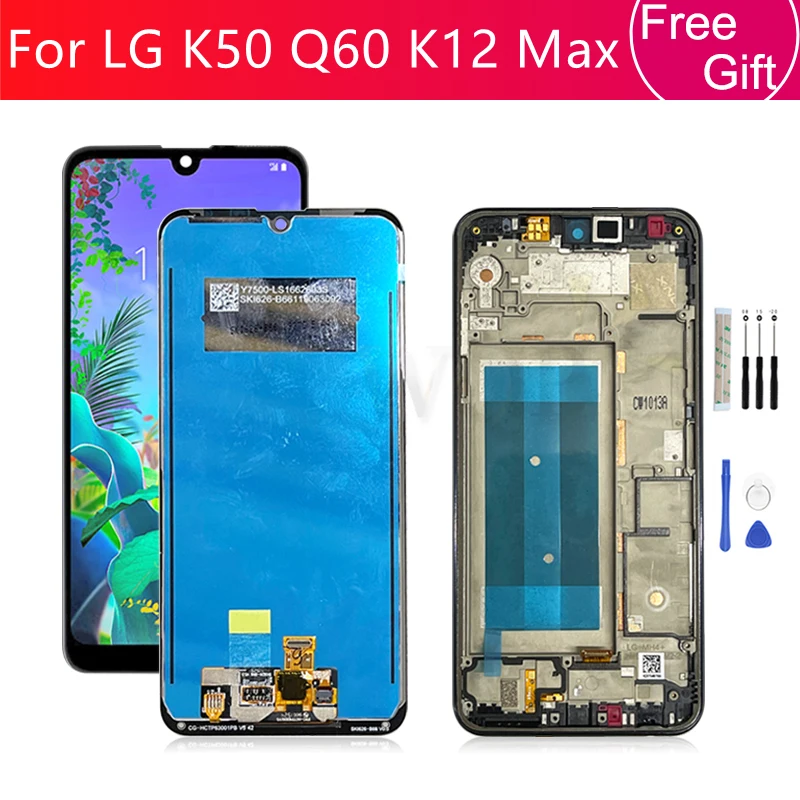 

ЖК-дисплей для LG Q60, дисплей для LG K50 K12 Max, ЖК-дисплей LMX520BMW, сменные детали для ремонта, 6,26 дюйма