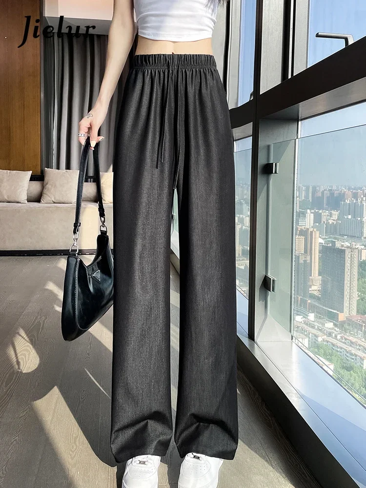 Рисунок 2 - Женские прямые брюки с завышенной талией Jielur