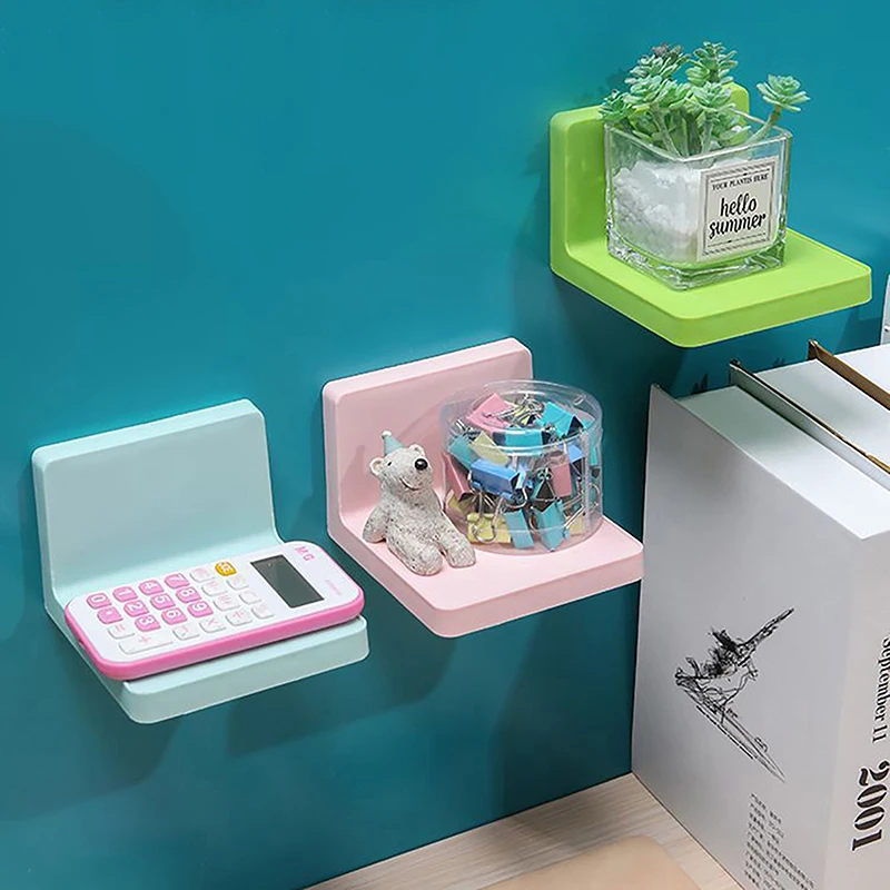 

Wall Mounted Storage Rack Adhesive Punch-Free Soap Sponge Holder Multifunctional Bathroom Shelves Cosmetics Container DIY Home