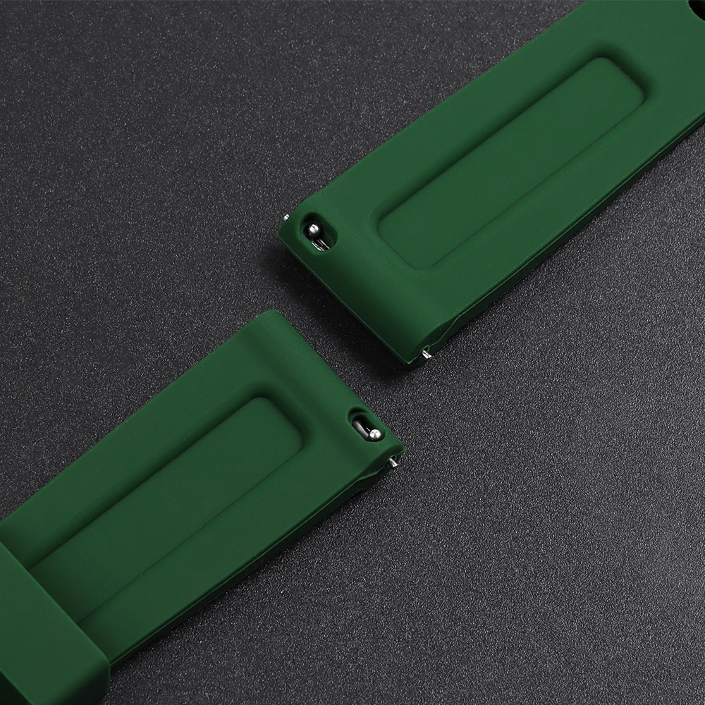 Silicone Quick Release Sport Watchband - Versatile Rubber Strap in Multiple Sizes