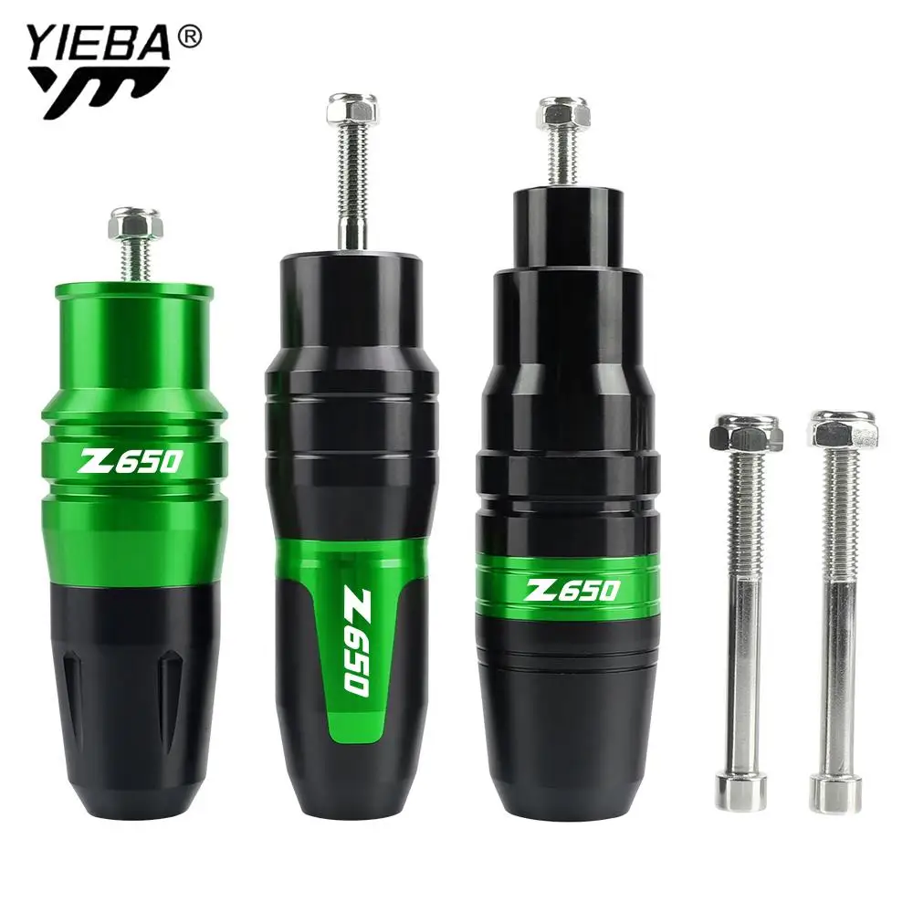 

С логотипом Z650 для KAWASAKI Z650 Z 650, все годы, колодки для защиты рамы мотоцикла, Слайдеры для корпуса двигателя, Противоударная выхлопная труба