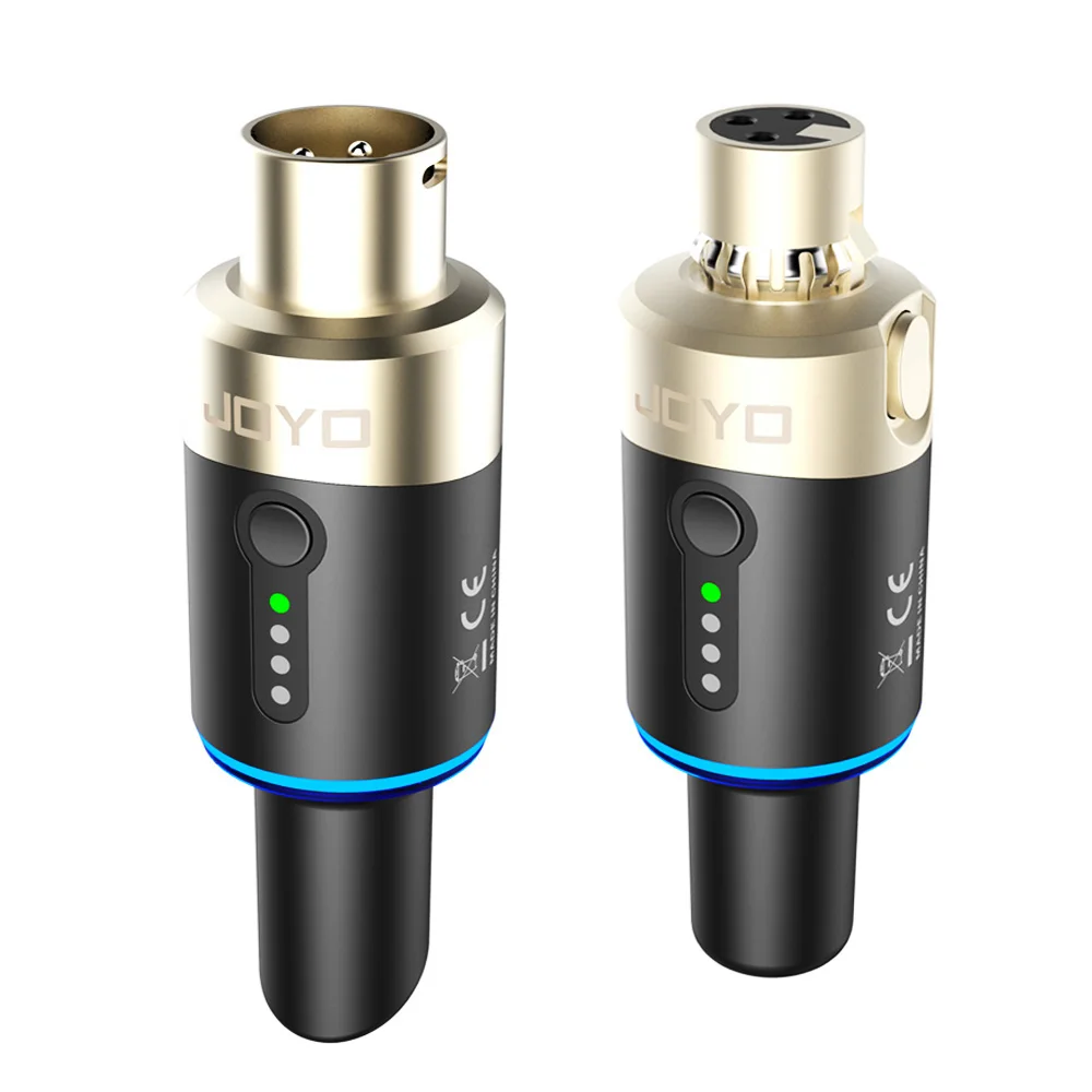 

JOYO MW-1 5.8GHz Wireless Microphone System XLR Mic Adapter 4 Channels Dynamic Microphone Wireless Transmitter and Receiver JOY