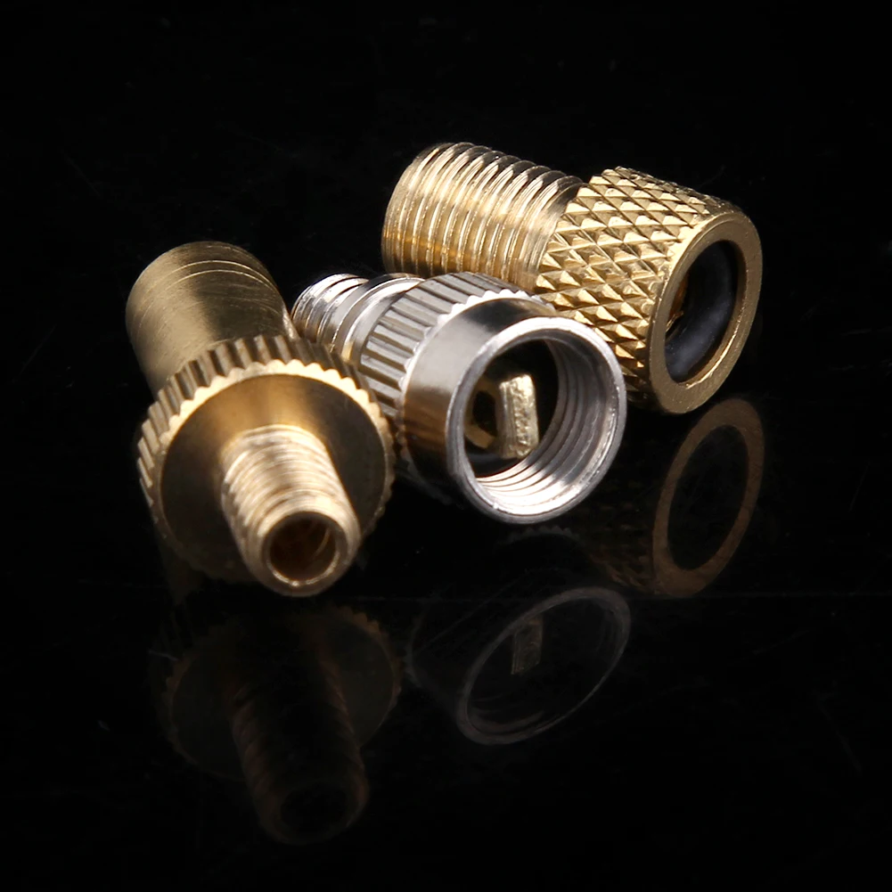 Bike Bicycle Presta to Schrader Valve Adapters+ Presta Valve Extension 3pcs