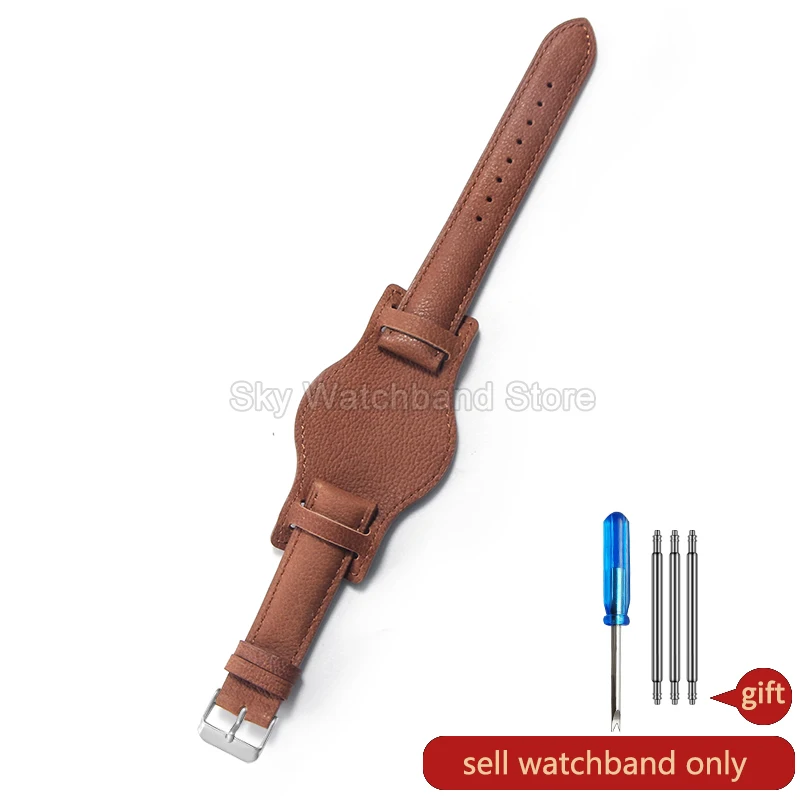 Premium Crazy Horse Leather Watch Strap with Tray - Available in 18mm, 20mm, 22mm