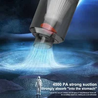 Wireless Car Vacuum Cleaner 6000Pa Cordless Handheld Cleaning Robot Auto Vacuums Strong Suction Cleaner for Car 2