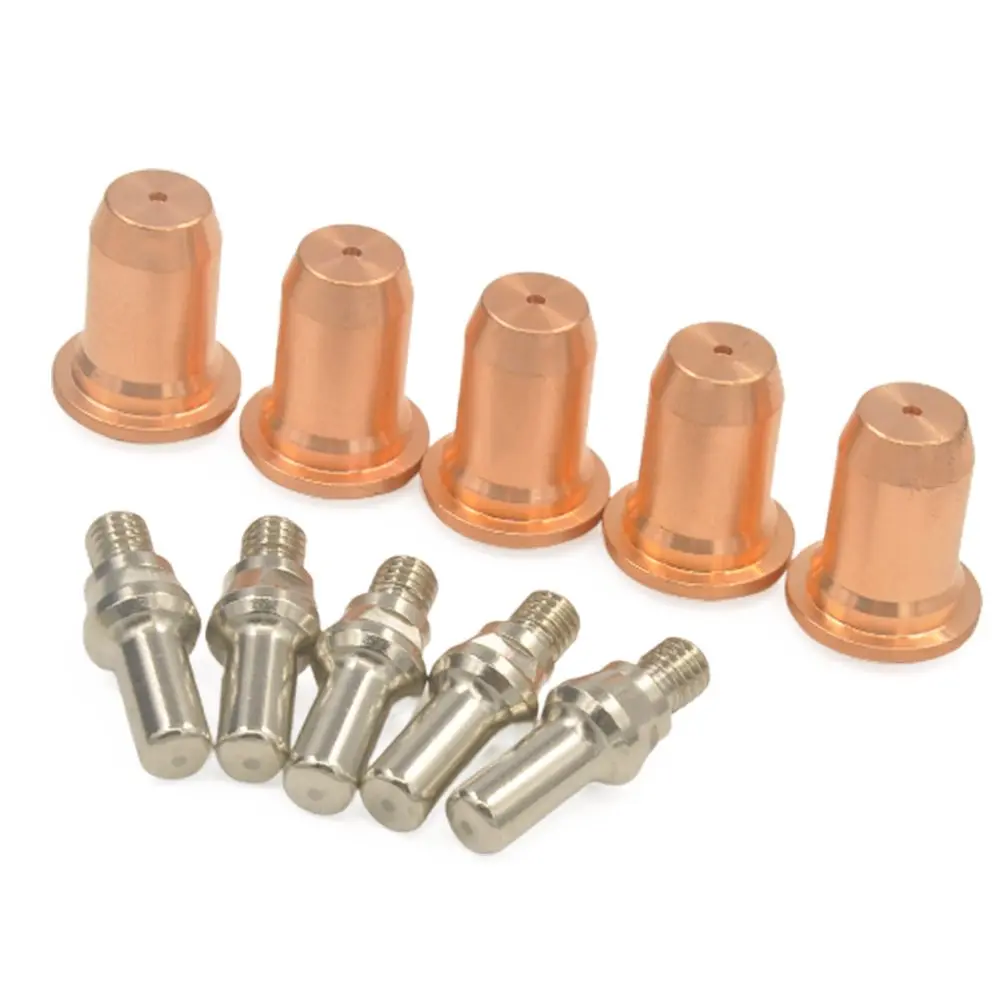 

10 Pcs Plasma Torch PT-60 Electrode PTM-60 Plasma Cutter Power Series Stainless Steel Welding 1.1mm Accessories