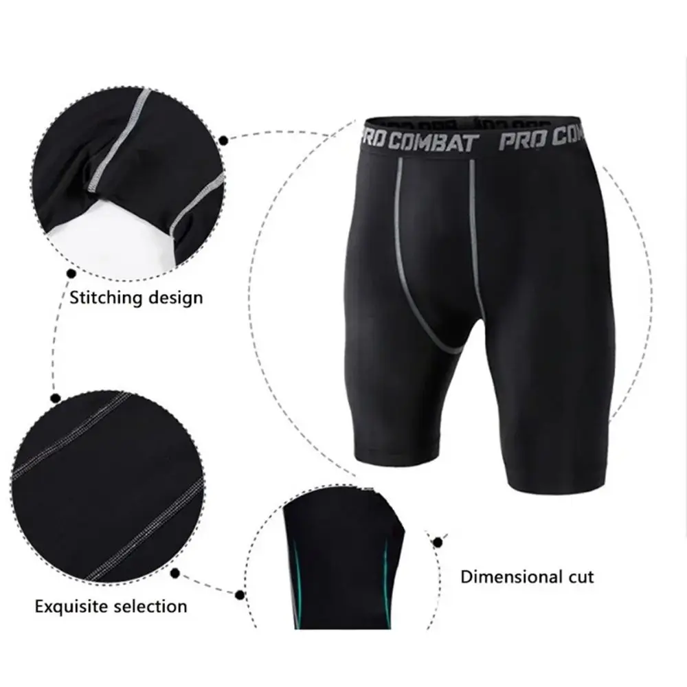 Men's Compression Spandex Sport Shorts Basketball Legging Athletic Workout Running Performance Baselayer Underwear